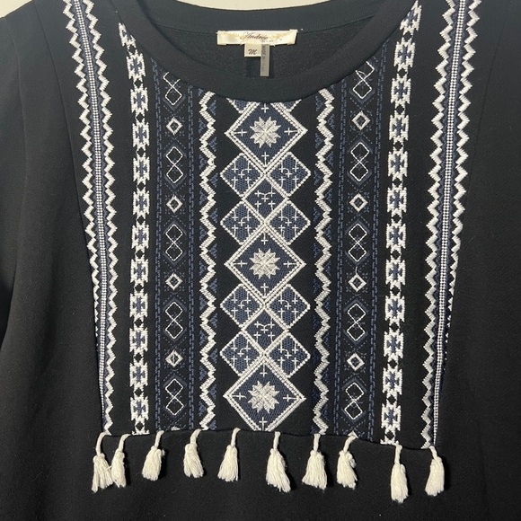 Andree by Unit Aztec Floral Embroidered Sweater Dress - Picture 3 of 6